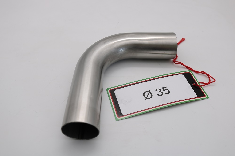 GPR exhaust compatible with  Cafè Racer Cafè Racer 1980-2021, Curva inox - Inox Curve Diam 35, Curve Diam. 35 