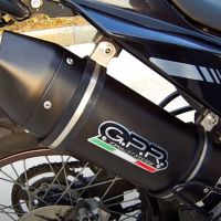 Derbi Cross City 125  2007-2012, Furore Nero, Slip-on exhaust including removable db killer and link pipe 