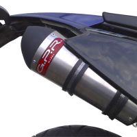 Derbi Cross City 125  2007-2012, Gpe Ann. titanium, Slip-on exhaust including removable db killer and link pipe 