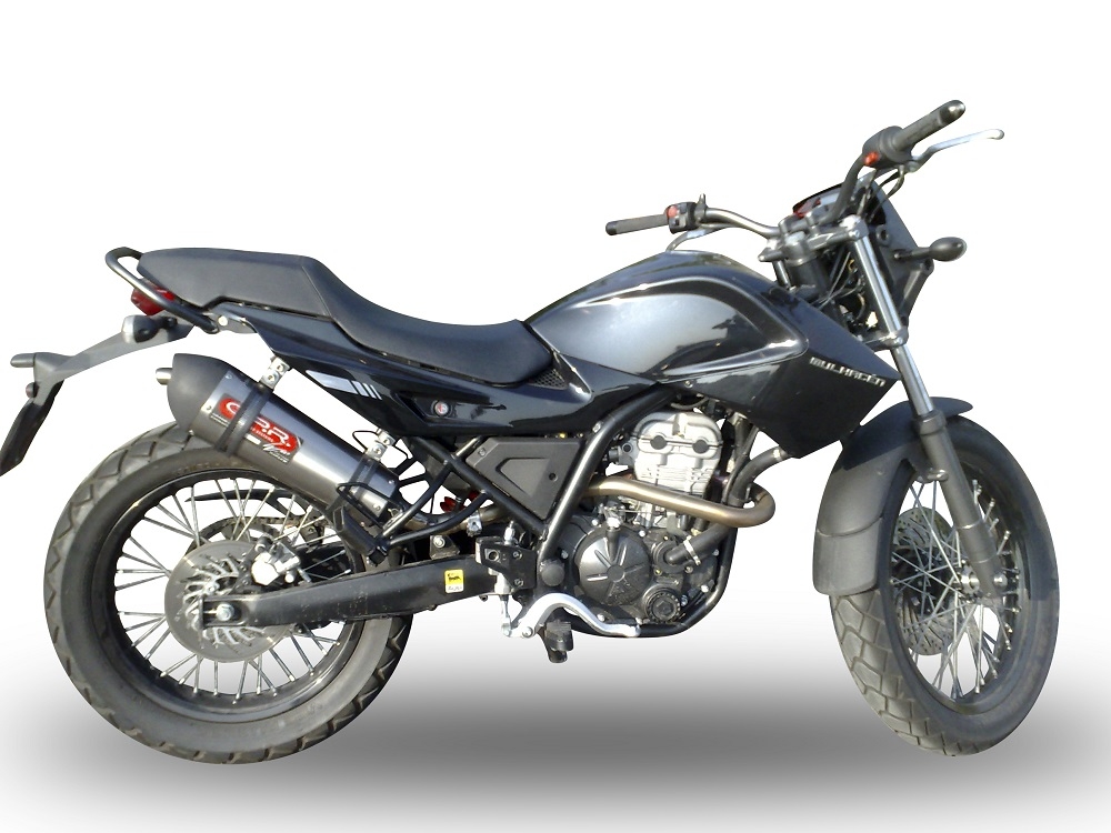 Derbi Mulhacèn  2006-2011, Gpe Ann. titanium, Slip-on exhaust including removable db killer and link pipe 