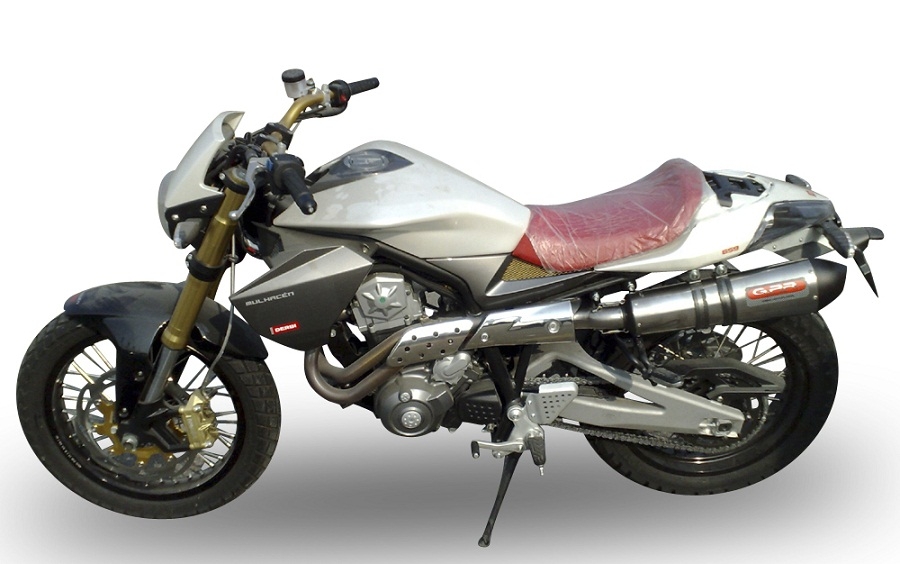 Derbi Mulhacén 659 2005-2011, Gpe Ann. titanium, Slip-on exhaust including removable db killer and link pipe 