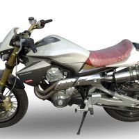 Derbi Mulhacén 659 2005-2011, Gpe Ann. titanium, Slip-on exhaust including removable db killer and link pipe 