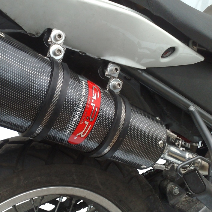 Derbi Senda Drd 125 R / SM 2009-2013, Furore Nero, Slip-on exhaust including removable db killer and link pipe 