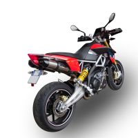 GPR exhaust compatible with  Aprilia Dorsoduro 1200 2011-2016, GP Evo4 Titanium, Dual slip-on including removable db killers and link pipes 