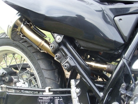 Suzuki Dr 125 - Sm 2008-2015, Furore Nero, Slip-on exhaust including removable db killer and link pipe 