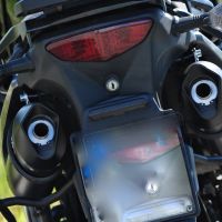 Suzuki V-Strom 1000 2002-2013, Furore Nero, Dual slip-on including removable db killers and link pipes 