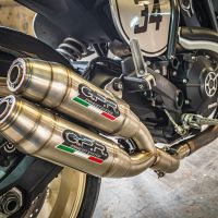 Ducati Scrambler 803 2017-2020, Deeptone Inox, Dual slip-on exhausts including removable db killers and link pipes 