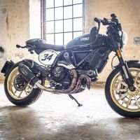 Ducati Scrambler 803 2015-2016, Furore Nero, Slip-on exhaust including removable db killer and link pipe 