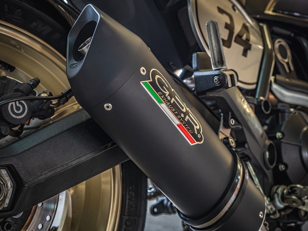 Ducati Scrambler 803 2015-2016, Furore Nero, Slip-on exhaust including removable db killer and link pipe 