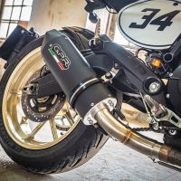 Ducati Scrambler 803 2015-2016, Furore Nero, Slip-on exhaust including removable db killer and link pipe 