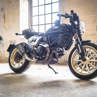 Ducati Scrambler 803 2015-2016, Gpe Ann. Poppy, Slip-on exhaust including removable db killer and link pipe 