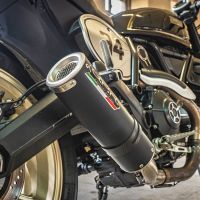 Ducati Scrambler 803 2015-2016, M3 Black Titanium, Slip-on exhaust including removable db killer and link pipe 