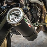 Ducati Scrambler 803 2015-2016, M3 Black Titanium, Slip-on exhaust including removable db killer and link pipe 