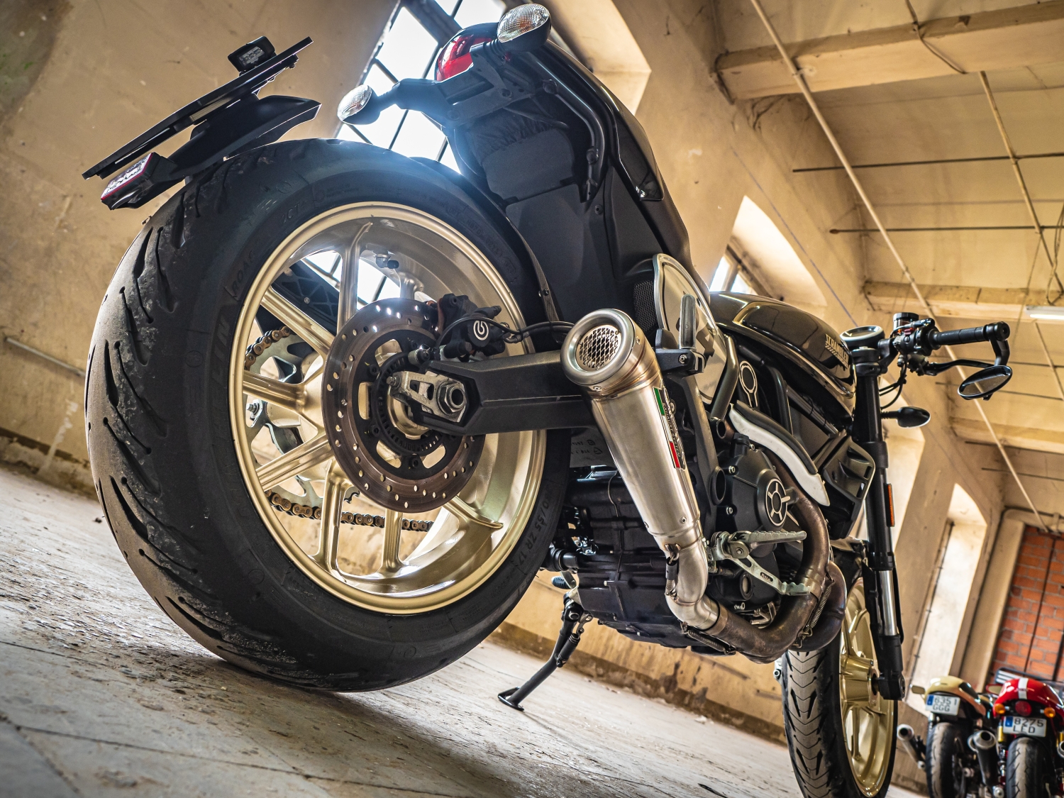 Ducati Scrambler 803 2015-2016, Powercone Evo, Slip-on exhaust including removable db killer and link pipe 