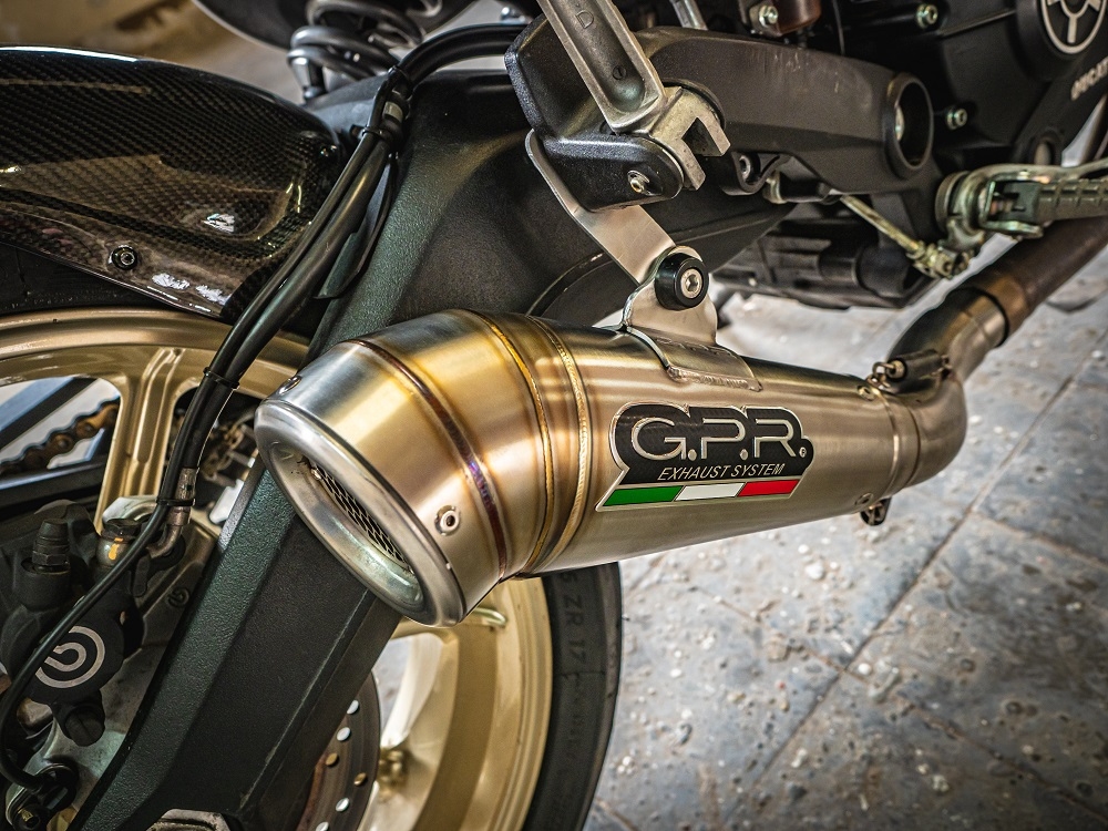 Ducati Scrambler 803 2015-2016, Powercone Evo, Slip-on exhaust including removable db killer and link pipe 