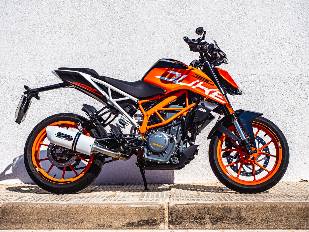 Ktm RC 390 2017-2020, Albus Evo4, Slip-on exhaust including removable db killer and link pipe 