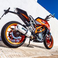 Ktm RC 125 2017-2020, Albus Evo4, Slip-on exhaust including removable db killer and link pipe 