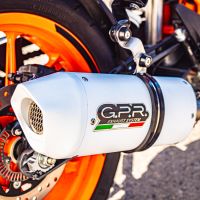 Ktm 250 Duke  2017-2020, Albus Evo4, Slip-on exhaust including removable db killer and link pipe 