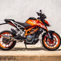 Ktm RC 125 2017-2020, Deeptone Inox, Slip-on exhaust including removable db killer and link pipe 