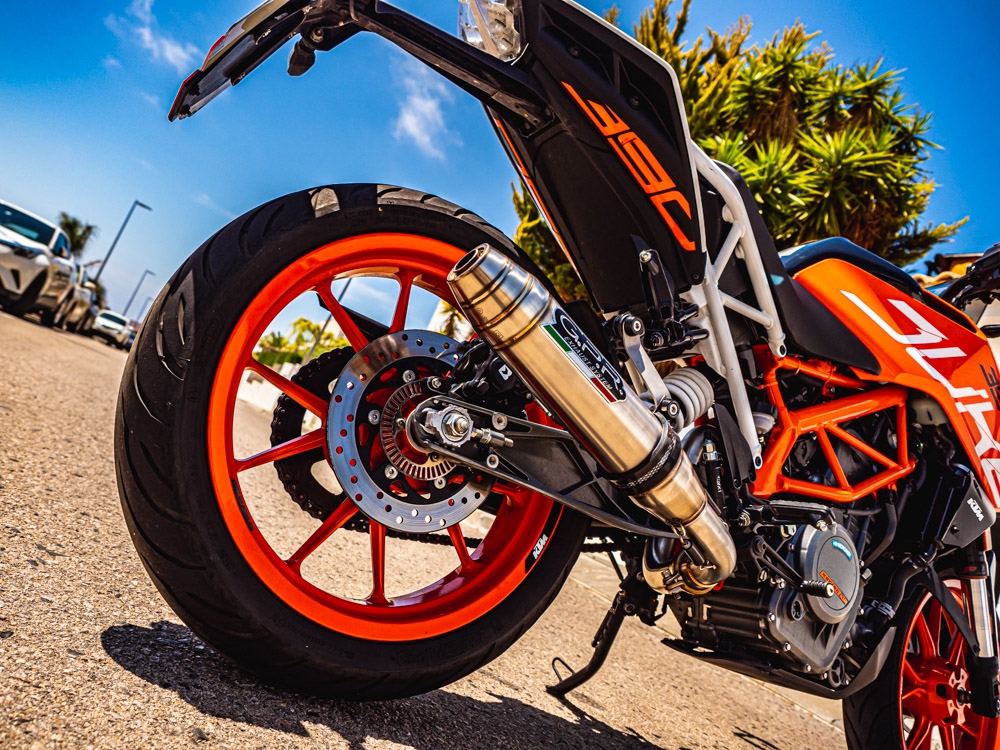 Ktm 125 Duke 2017-2020, Deeptone Inox, Slip-on exhaust including removable db killer and link pipe 