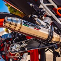 Ktm 125 Duke 2017-2020, Deeptone Inox, Slip-on exhaust including removable db killer and link pipe 