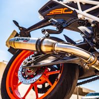 Ktm 390 DUKE 2017-2020, Deeptone Inox, Slip-on exhaust including link pipe 