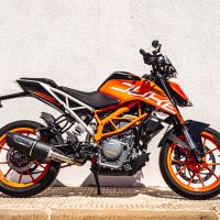 Ktm 125 Duke 2017-2020, Furore Nero, Slip-on exhaust including link pipe 