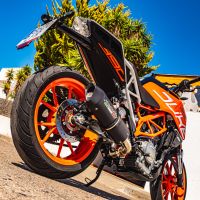 Ktm 125 Duke 2017-2020, Furore Nero, Slip-on exhaust including link pipe 