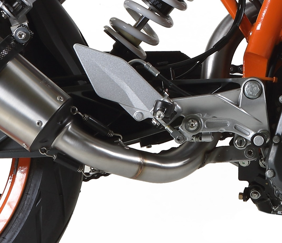 Ktm 390 DUKE 2013-2016, Gpe Ann. titanium, Slip-on exhaust including link pipe 