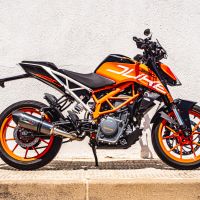 Ktm 250 Duke  2017-2020, GP Evo4 Poppy, Slip-on exhaust including removable db killer and link pipe 