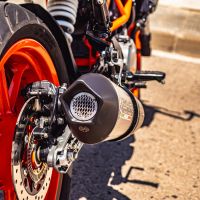 Ktm 250 Duke  2017-2020, GP Evo4 Poppy, Slip-on exhaust including removable db killer and link pipe 