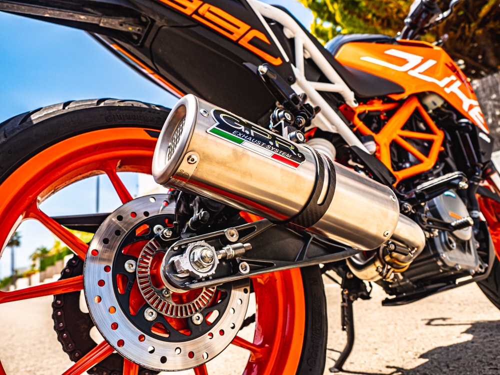 GPR exhaust compatible with  Ktm 390 DUKE 2017-2020, M3 Inox , Slip-on exhaust including removable db killer and link pipe 