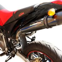 Ktm Duke II 2000-2006, Furore Nero, Dual slip-on including removable db killers and link pipes 