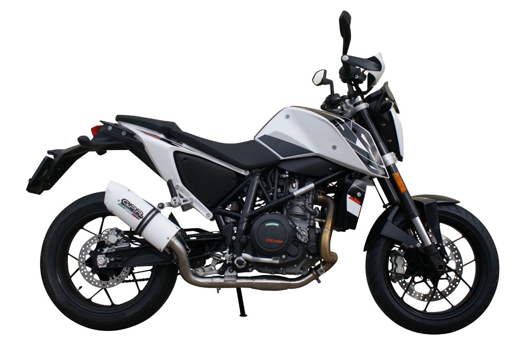 Ktm 690 Duke 2012-2016, Albus Evo4, Slip-on exhaust including removable db killer and link pipe 