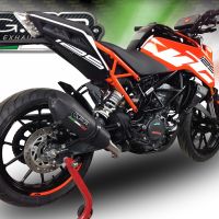 Ktm 390 DUKE 2017-2020, GP Evo4 Black Titanium, Slip-on exhaust including removable db killer and link pipe 