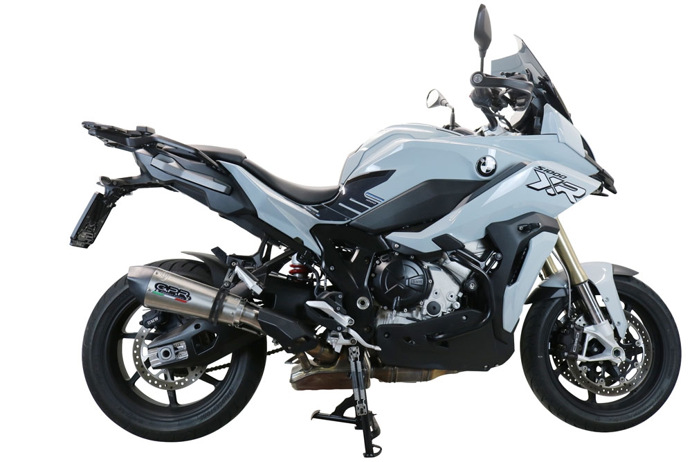 Bmw S1000XR 2020-2024, GP Evo4 Titanium, Slip-on exhaust including removable db killer and link pipe 