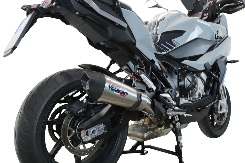 Bmw S1000XR 2020-2024, GP Evo4 Titanium, Slip-on exhaust including removable db killer and link pipe 