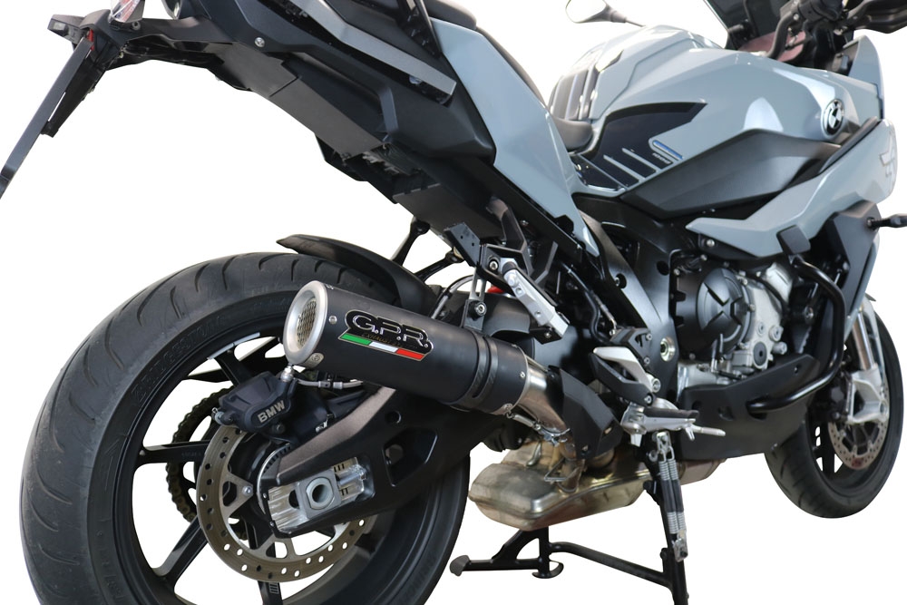 Bmw S1000XR 2020-2024, M3 Black Titanium, Slip-on exhaust including removable db killer and link pipe 