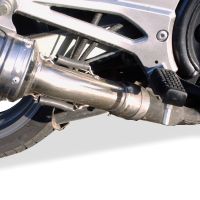 Kawasaki ER5 1996-2006, Satinox, Slip-on exhaust including removable db killer and link pipe 