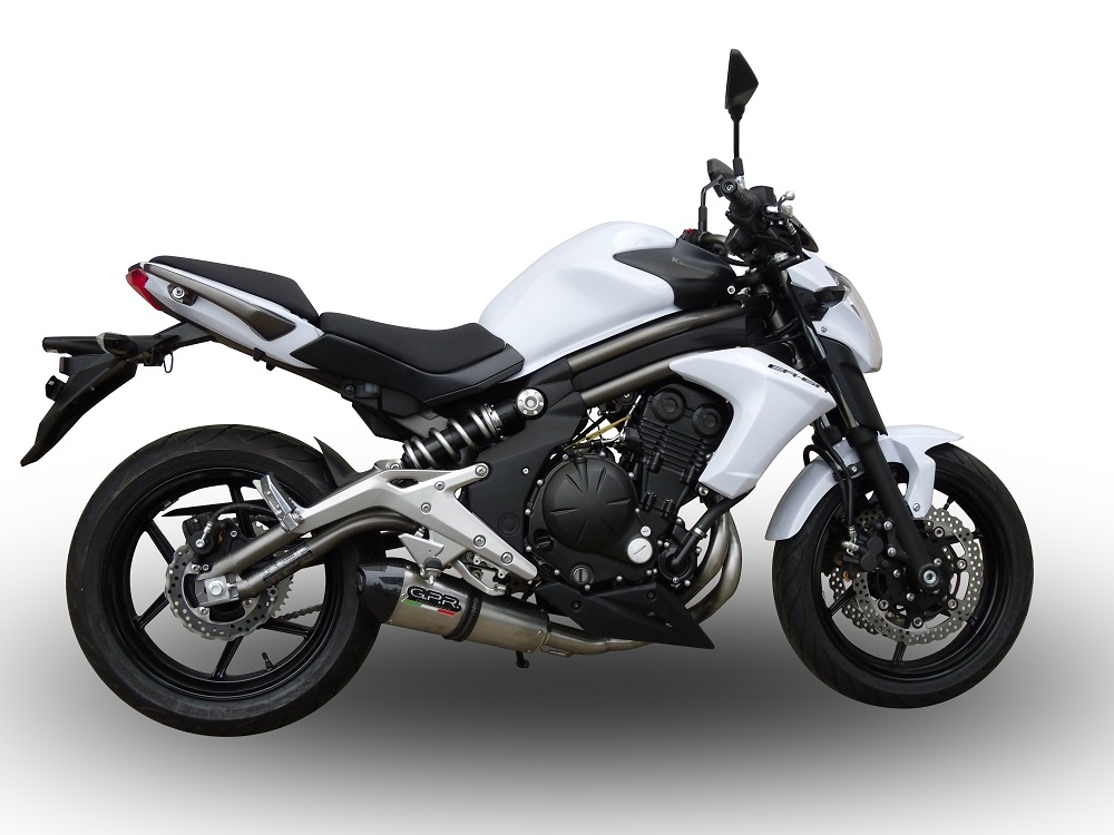 Kawasaki ER-6N 2012-2016, Gpe Ann. titanium, Full system exhaust, including removable db killer  