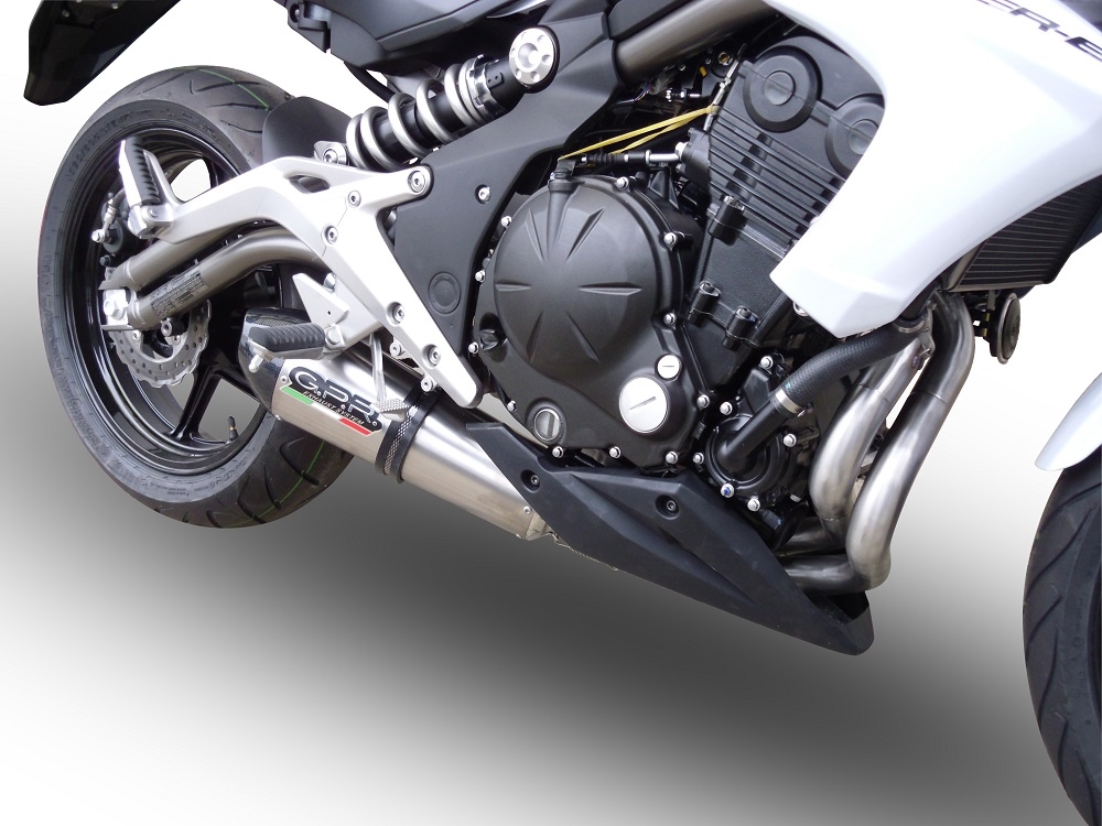 Kawasaki ER-6N 2012-2016, Gpe Ann. titanium, Full system exhaust, including removable db killer  