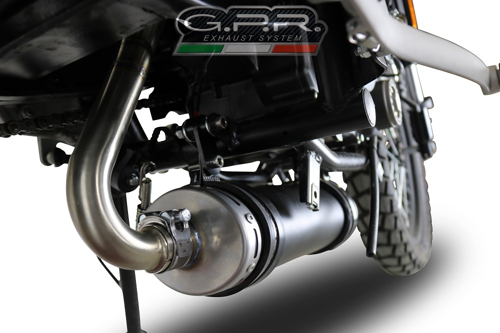 GPR exhaust compatible with  F.B. Mondial Hps 125 2016-2018, Decatalizzatore, Decat pipe 