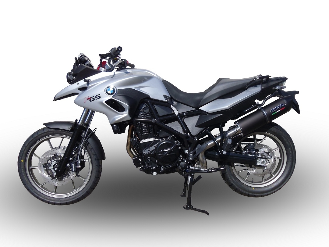 Bmw F700GS 2016-2018, Furore Evo4 Nero, Slip-on exhaust including removable db killer and link pipe 