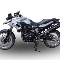 Bmw F700GS 2016-2018, Furore Evo4 Nero, Slip-on exhaust including removable db killer and link pipe 