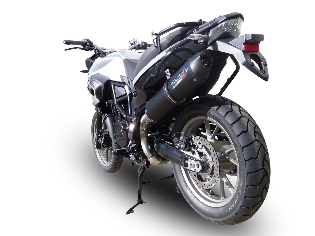 Bmw F700GS 2016-2018, Furore Evo4 Nero, Slip-on exhaust including removable db killer and link pipe 