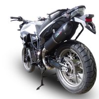 Bmw F700GS 2011-2015, Furore Nero, Slip-on exhaust including removable db killer and link pipe 