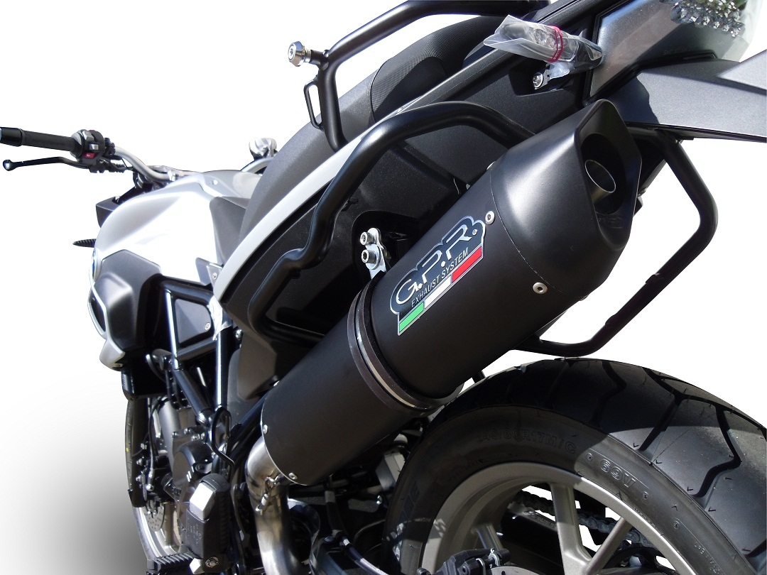 Bmw F700GS 2011-2015, Furore Nero, Slip-on exhaust including removable db killer and link pipe 