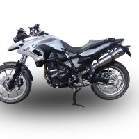 Bmw F700GS 2011-2015, Gpe Ann. titanium, Slip-on exhaust including removable db killer and link pipe 