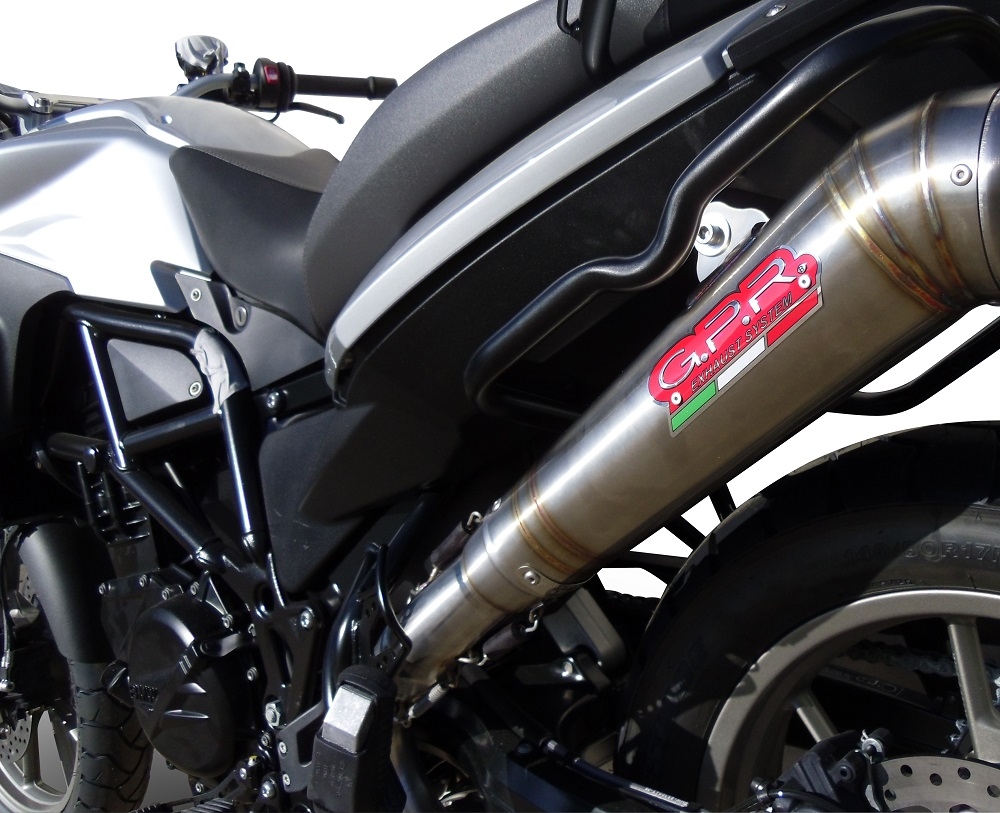 Bmw F700GS 2011-2015, Powercone Evo, Slip-on exhaust including removable db killer and link pipe 