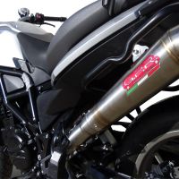 Bmw F700GS 2011-2015, Powercone Evo, Slip-on exhaust including removable db killer and link pipe 